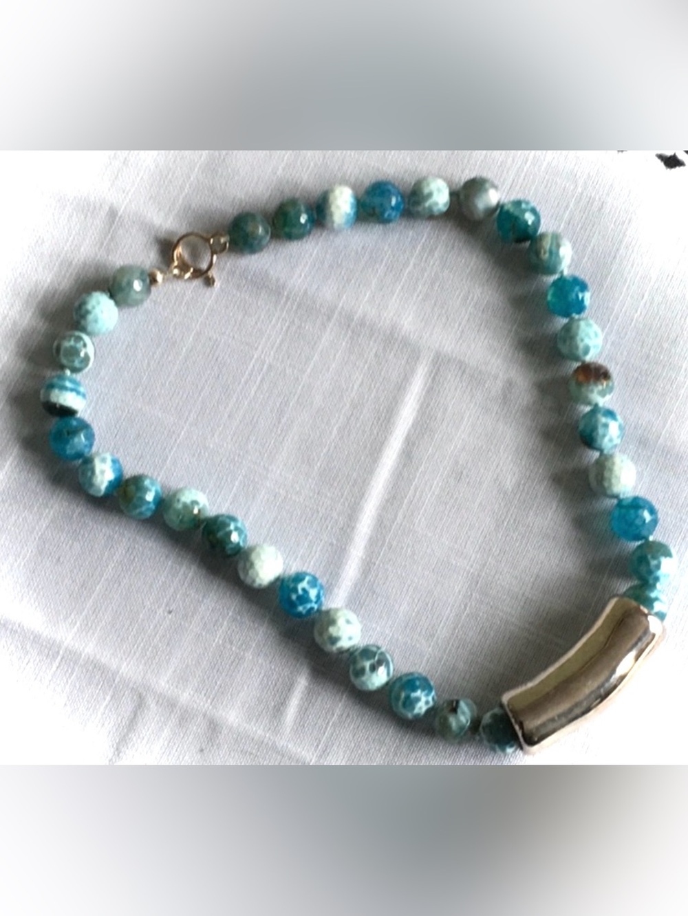 Simon Sebbag Sterling Silver Gem Stone Necklace - Picture 4 of 6